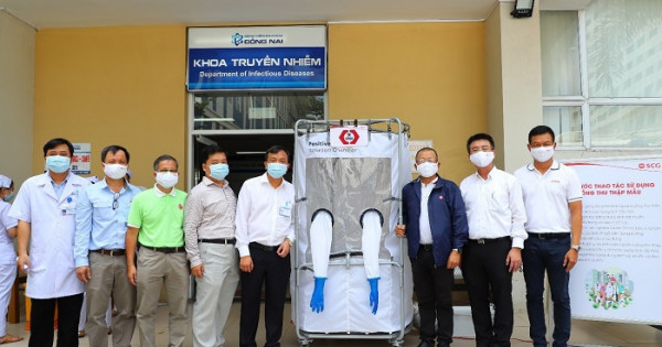 TPC VINA trao tặng 03 phòng áp lực dương kháng khuẩn di động cho tỉnh Đồng Nai