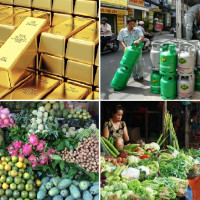 Tiêu dùng trong tuần: Giá vàng, thịt heo giảm mạnh; trong khi giá rau xanh và trái cây tăng vọt