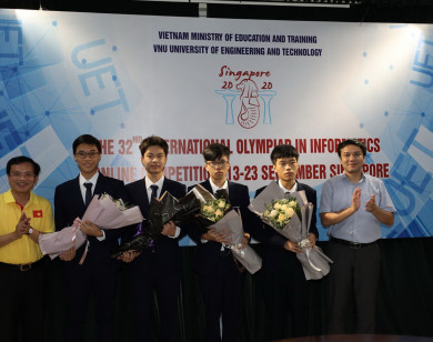 Cả 4 thí sinh Việt Nam dự thi đều đoạt huy chương Olympic Tin học quốc tế 2020