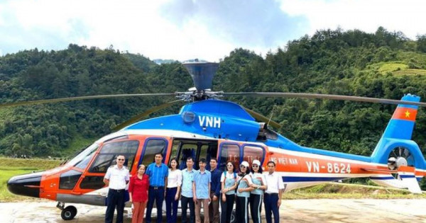 Từ năm 2021: Có thể bay trực thăng ngắm lúa ở Mù Cang Chải