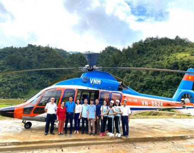 Từ năm 2021: Có thể bay trực thăng ngắm lúa ở Mù Cang Chải