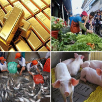 Tiêu dùng trong tuần: Giá vàng giảm mạnh, trong khi giá thực phẩm tăng phi mã