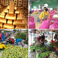 Tiêu dùng trong tuần: Giá vàng, gas, rau tăng mạnh; trong khi trái cây rớt giá thê thảm