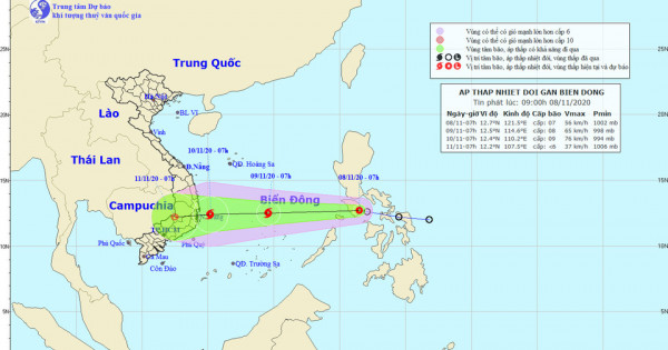 Công điện khẩn ứng phó áp thấp nhiệt đới có khả năng mạnh lên thành bão