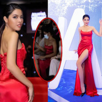 Người đẹp váy đỏ bị NTK Đỗ Long tố đã "xem chùa" còn mặc sai dresscode lên tiếng