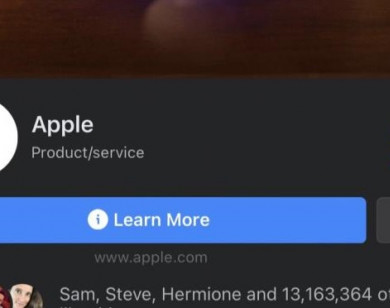Facebook không gỡ "tick xanh" trên fanpage của Apple