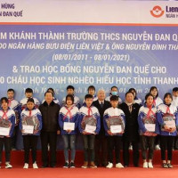 Thanh Hóa: Trao học bổng Nguyễn Đan Quế cho học sinh nghèo hiếu học