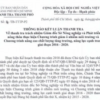 Giám đốc Sở NN&PTNT TP.HCM chịu trách nhiệm sai phạm của Chương trình giảm ô nhiễm môi trường