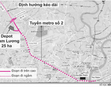 TP Hồ Chí Minh: Tuyến metro số 2 sẽ khởi công giữa năm 2022