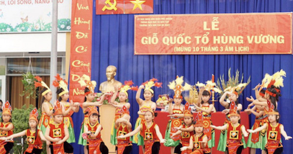 TP Hồ Chí Minh: Nhiều trường học tổ chức trang trọng lễ Giỗ tổ Hùng Vương