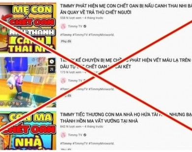 Kênh YouTube Timmy TV bị phạt 15 triệu đồng và yêu cầu "xóa xổ"