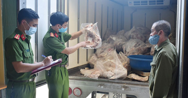 Ninh Bình: Bắt giữ 850kg thịt lợn không rõ nguồn gốc