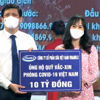 Vinamilk ủng hộ 10 tỷ đồng vào Quỹ vaccine phòng Covid-19