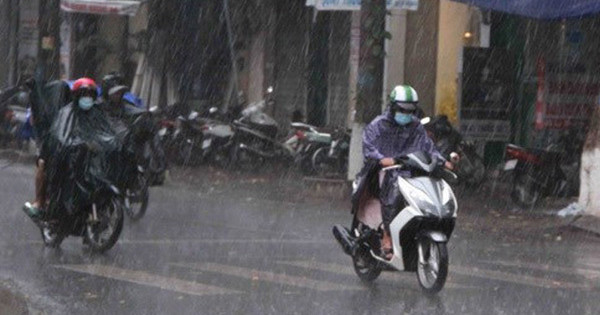 Dự báo thời tiết ngày 25/6/2021: Hà Nội tiếp tục có mưa rào và dông