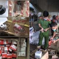 Tuyên Quang: Tịch thu số lượng lớn phụ tùng xe máy giả nhãn hiệu Honda, Yamaha