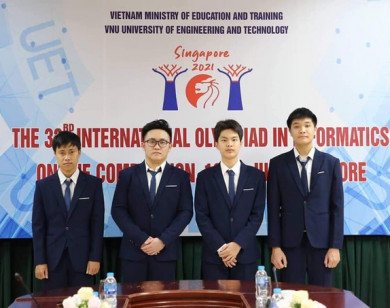 Việt Nam giành 4 huy chương Bạc Olympic Tin học quốc tế