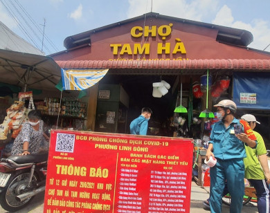 TP Hồ Chí Minh: Đóng cửa chợ Tam Hà để phòng dịch Covid-19