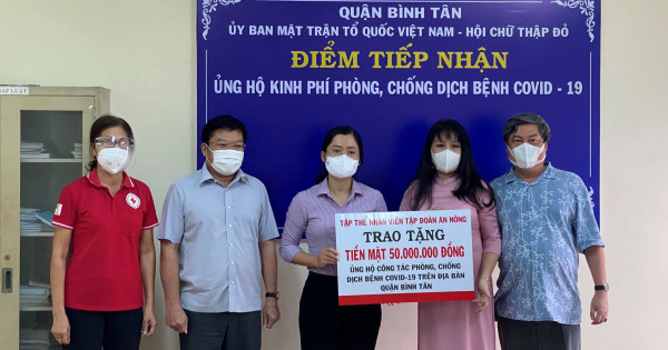 Tập đoàn An Nông đồng hành cùng quận Bình Tân phòng chống dịch bệnh Covid-19