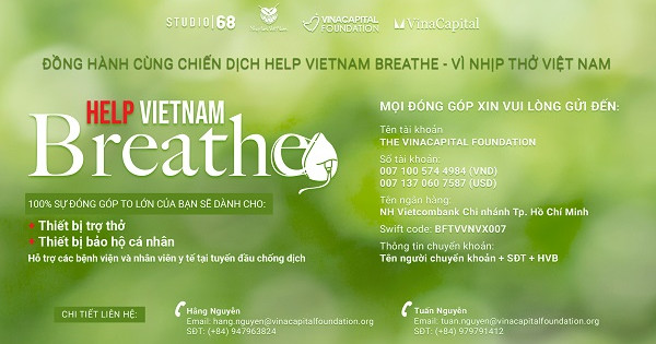 Vinacapital Foundation triển khai chương trình “Help Vietnam Breathe – Vì Nhịp thở Việt Nam”