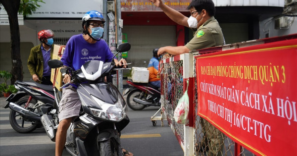 TP Hồ Chí Minh: Tiếp tục áp dụng Chỉ thị 16 đến hết ngày 1/8/2021