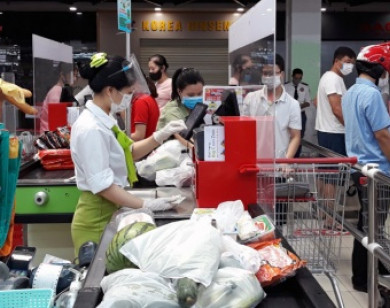 Siêu thị, chợ truyền thống tại Hà Nội: Nhiều biện pháp hay trong phòng, chống dịch Covid-19