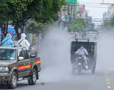 Dừng phun khử khuẩn diệt Covid-19 ngoài trời