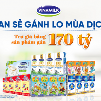 Vinamilk triển khai chương trình hỗ trợ quà tặng để trợ giá mùa dịch với giá trị gần 170 tỷ đồng