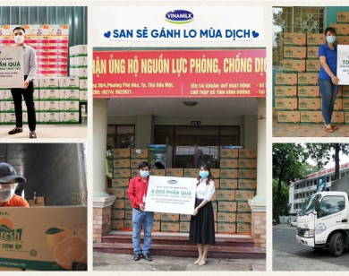 Vinamilk tặng 45.000 phần quà cho người dân gặp khó khăn tại TP Hồ Chí Minh, Bình Dương, Đồng Nai