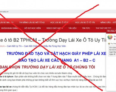 Hàng loạt trang web mạo danh các cơ sở, trung tâm đào tạo lái xe lừa đảo người dân trong mùa dịch