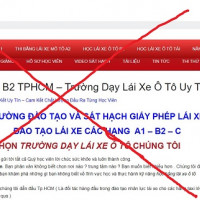 Hàng loạt trang web mạo danh các cơ sở, trung tâm đào tạo lái xe lừa đảo người dân trong mùa dịch