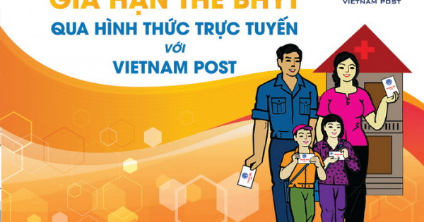 Gia hạn thẻ BHYT qua thu trực tuyến của Bưu điện Việt Nam