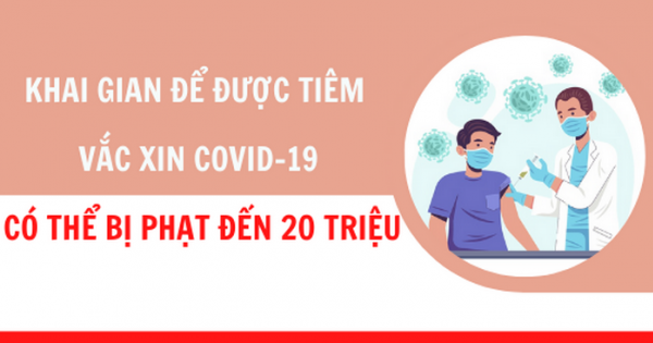 Khai gian để được tiêm vaccine Covid-19 có thể bị xử phạt