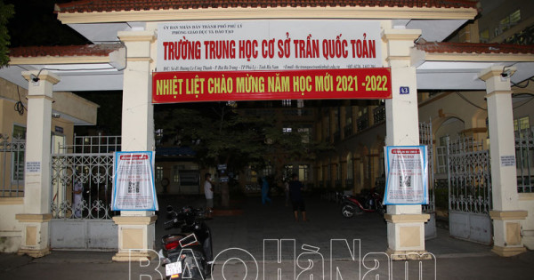 Hà Nam: 1 giáo viên và 17 học sinh trường THCS Trần Quốc Toản mắc Covid-19