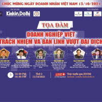 14 giờ ngày 11/10, trực tuyến “Doanh nghiệp Việt trách nhiệm và bản lĩnh vượt đại dịch”