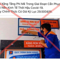 Xử lý 3 người đăng tin bịa đặt về ''giá xăng tăng lên 29.500 đồng/lít''