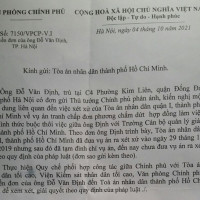 Văn phòng Chính phủ nhắc nhở tòa ngâm án gần 2 năm vụ Hiệu trưởng Trường CBQLGD TP Hồ Chí Minh bị ki