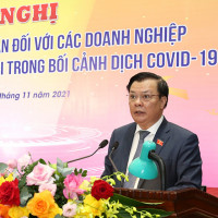 Bí thư Thành ủy Đinh Tiến Dũng: Hà Nội cam kết luôn đồng hành, sát cánh cùng các doanh nghiệp