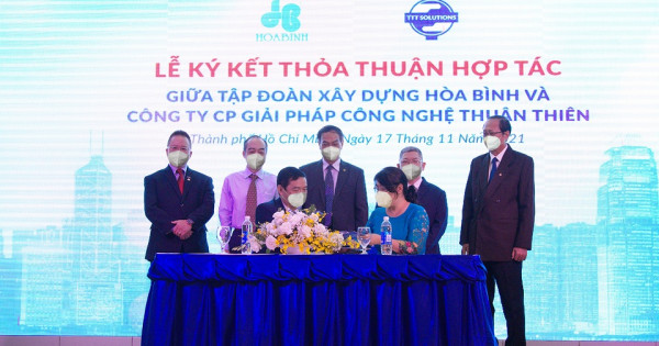 Hòa Bình và Thuận Thiên ký kết hợp tác trong thi công xây dựng