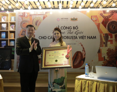Cà phê Robusta của Việt Nam được vinh danh Kỷ lục Thế giới bởi WorldKings