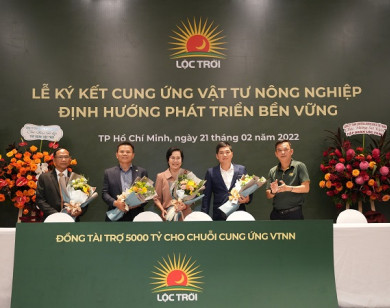 Các ngân hàng tài trợ 5000 tỉ cho chuỗi cung ứng vật tư nông nghiệp của Lộc Trời