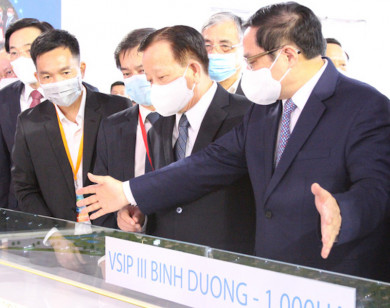 Thủ tướng Phạm Minh Chính dự lễ động thổ Khu công nghiệp 1.000 ha ở Bình Dương
