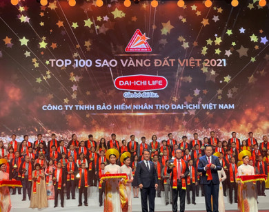 Dai-ichi Life Việt Nam vinh dự nhận giải thưởng 'Sao Vàng đất Việt năm 2021'