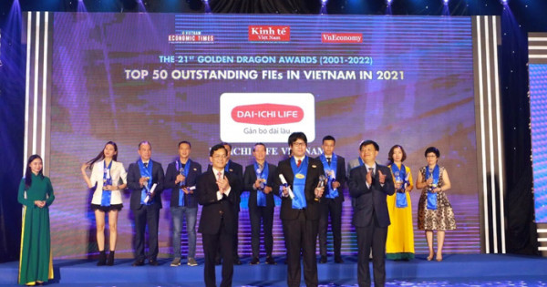 Dai-ichi Life Việt Nam vinh dự nhận Giải thưởng Rồng Vàng 2022 lần thứ 13 liên tiếp