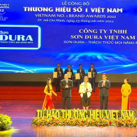 Sơn Dura Việt Nam nhận giải thưởng vàng “Top 10 thương hiệu số 1 Việt Nam 2022”