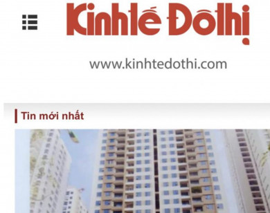 Cảnh giác trang web trùng tên với Báo Kinh tế & Đô thị