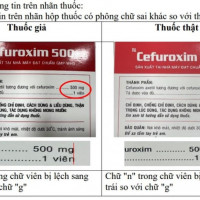 Bộ Y tế cảnh báo về thuốc Cefuroxim 500 giả