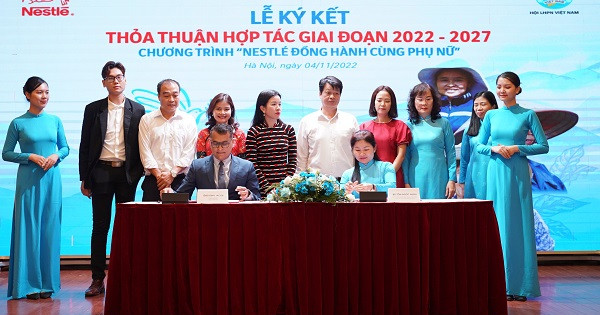 Nestlé Việt Nam và Hội Liên hiệp Phụ Nữ Việt Nam ký thỏa thuận hợp tác giai đoạn 2022 – 2027
