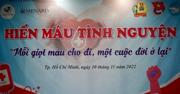 "Hiến máu nhân đạo" - chương trình được Menard duy trì và phát huy