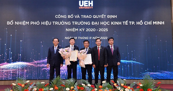 Đại học Kinh tế TP Hồ Chí Minh bổ nhiệm thêm 2 Phó Hiệu trưởng nhiệm kỳ 2020 - 2025