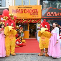 Papas’ Chicken thay đổi logo mới